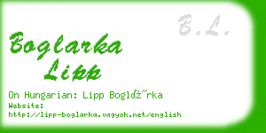 boglarka lipp business card